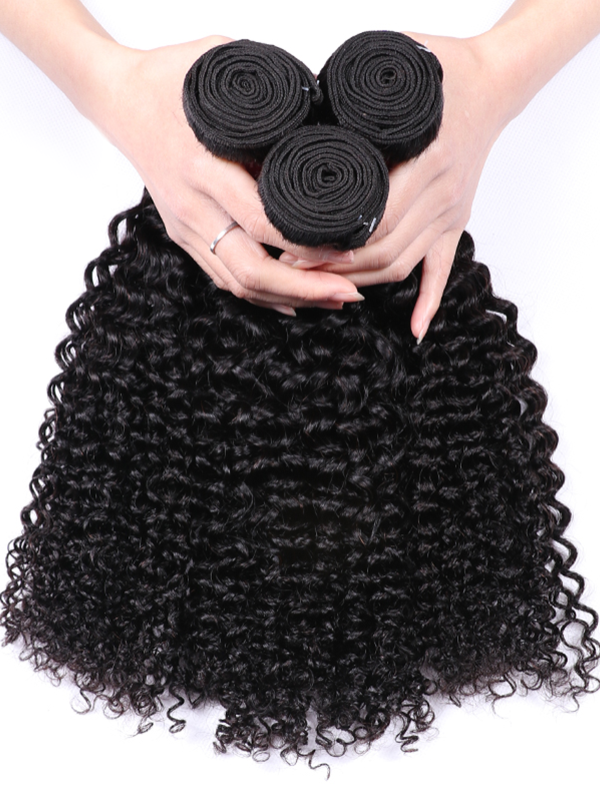 Mèches de cheveux humains bouclés et ondulés avec fermeture en dentelle 5x5 