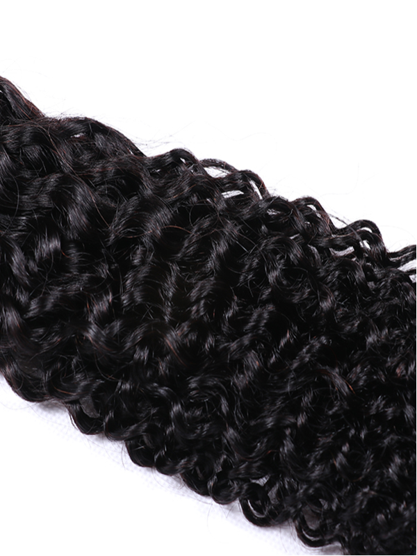 Mèches de cheveux humains bouclés et ondulés avec fermeture en dentelle 5x5 