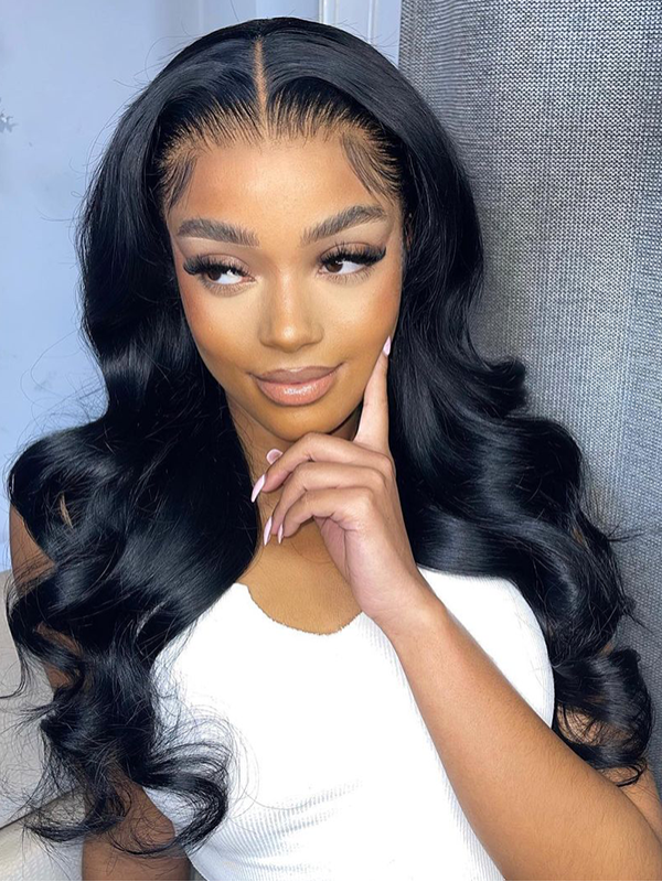 Mèches de cheveux humains ondulés Sterly avec dentelle frontale 13x6 et fermeture frontale. 