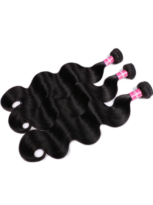 Lot de 3 mèches Body Wave Sterly Hair abordables avec dentelle frontale 13×4 