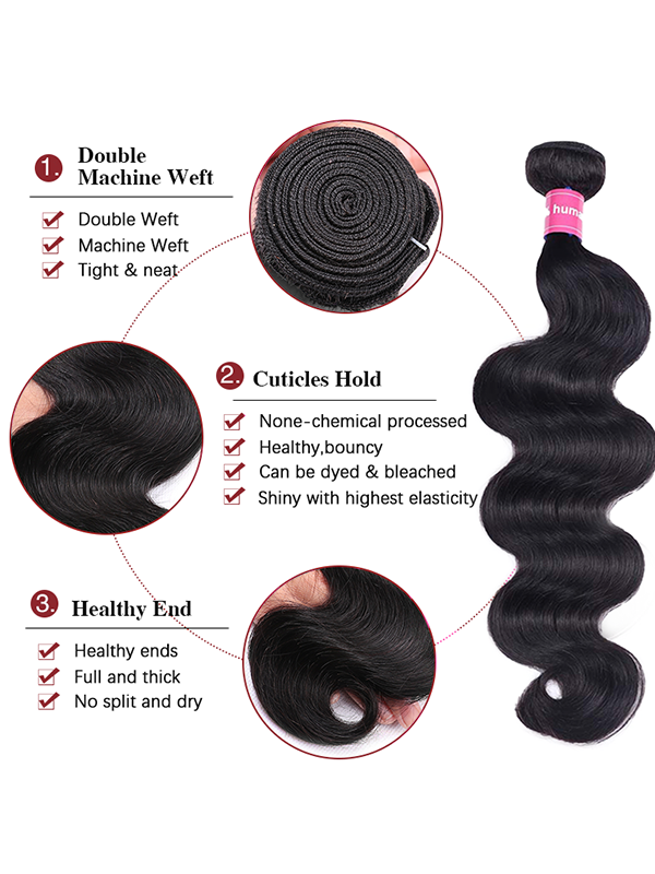 12A Bundles With Closure | Body Wave Human Hair Bundles With  5x5 Lace Closure Remy Human Hair Bundles With Closure Frontal