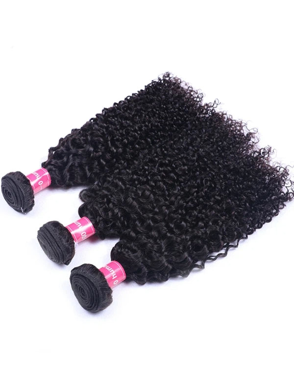 12A Bundles With Frontal | Curly Bundles With 13X6 Lace Frontal Human Hair Bundles With Frontal