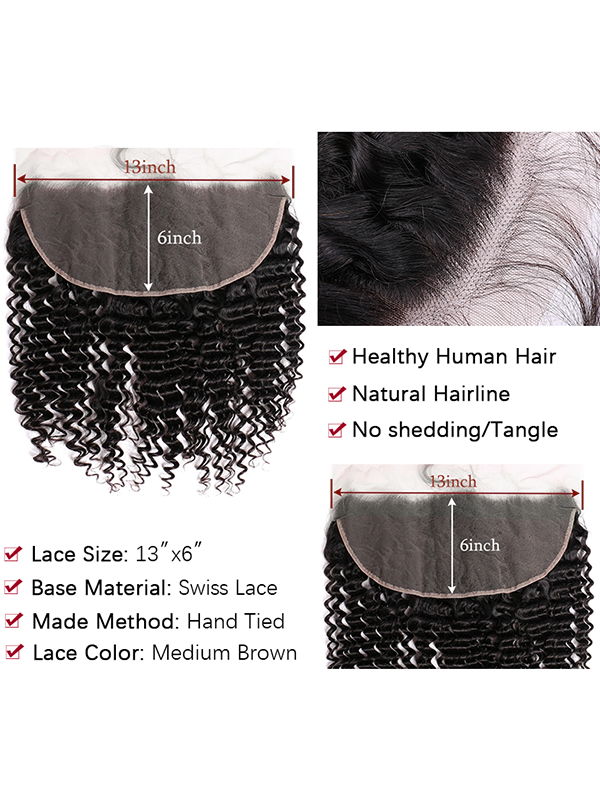 12A Bundles With Frontal | Deep Wave Bundles With 13X6 Lace Frontal Human Hair Bundles With Frontal - sterlyhair