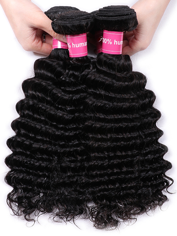 12A Bundles With Frontal | Deep Wave Bundles With 13X6 Lace Frontal Human Hair Bundles With Frontal - sterlyhair
