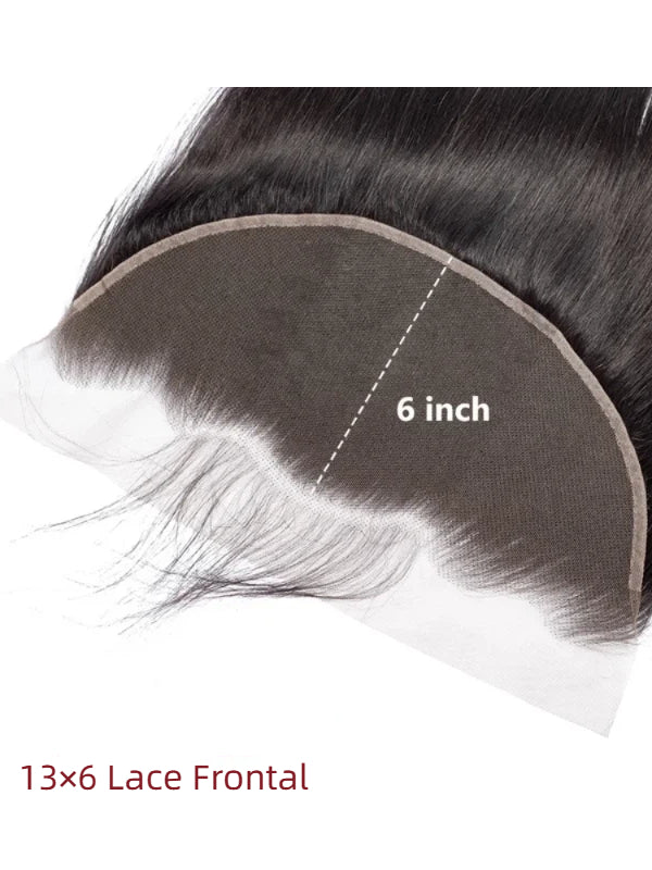 12A Bundles With Frontal | Straight Hair 3 Bundles With 13x6 Lace Frontal Remy Human Hair Bundles With Lace Frontal - sterlyhair