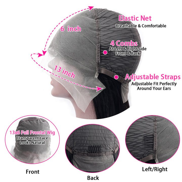 Balayage Light Brown Loose Body Wave Glueless Transparent Lace Front Wig - sterlyhair