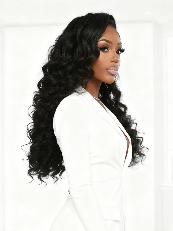Raw Hair | 13x6 HD Lace Full Frontal Wig Undetactable HD Lace Loose Deep Wave Human Hair Wig