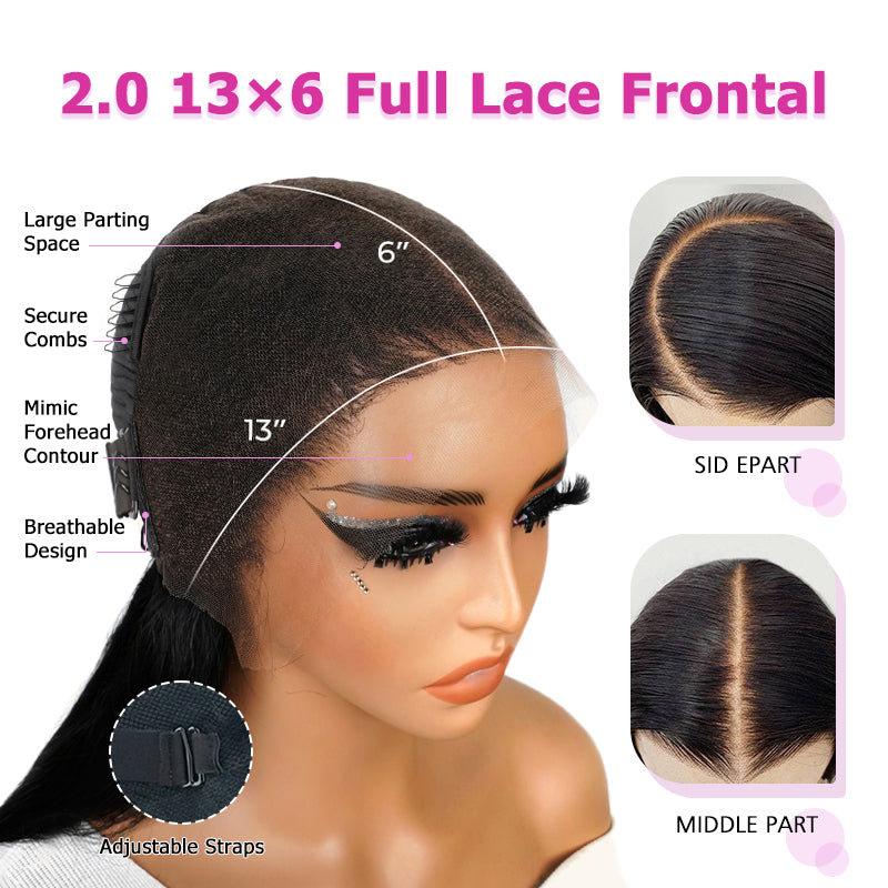Type 4C Edges Wig | Wear and Go Glueless 7×6/13×6 Body Wave Human Hair Wigs