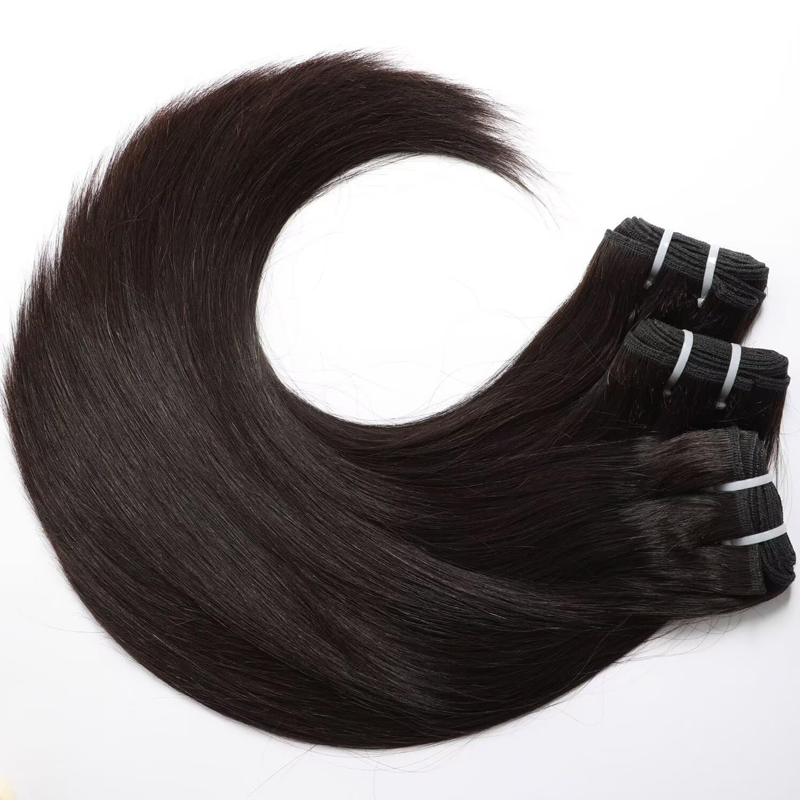 High Quality Double Drawn Raw Virgin Cuticle Aligned Straight Human Hair Bundles