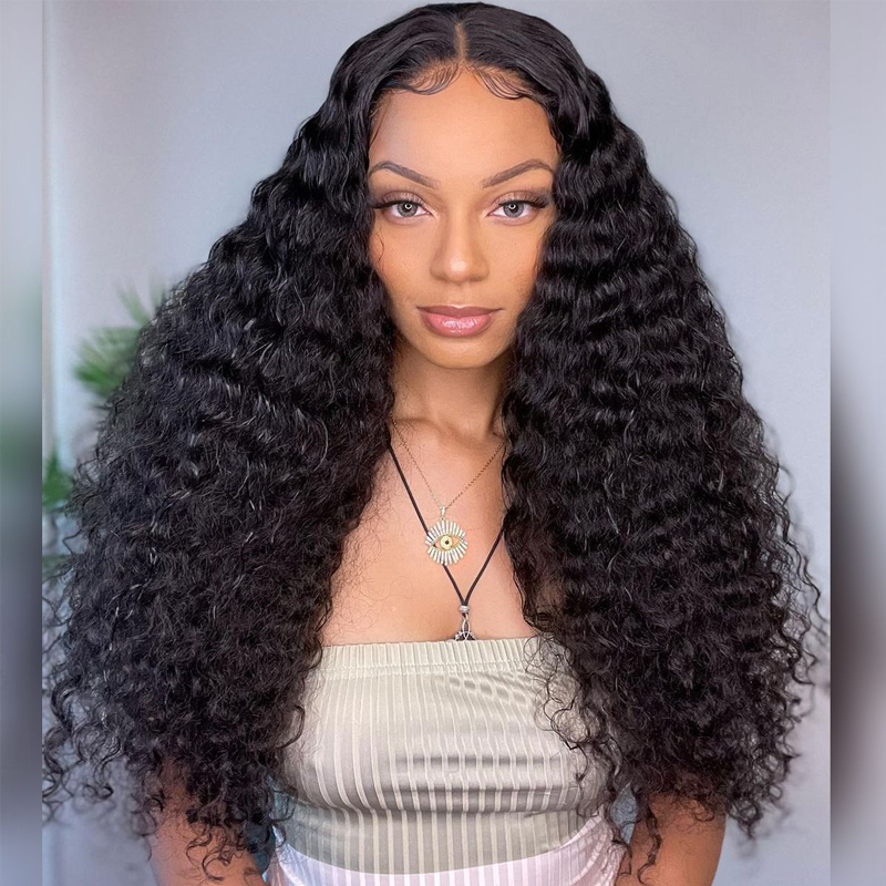 250% Luxury High Density 13×6 Deep Wave Full Frontal Lace Wig Sterly Human Hair Wigs - sterlyhair