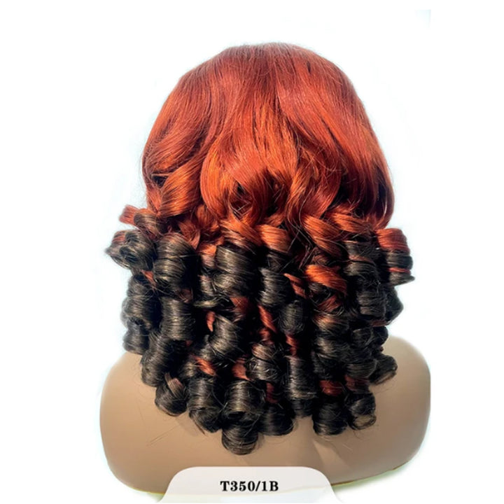 Super Double Drawn Vietnamese Raw Hair Bouncy Curls Hair Funmi Wig 13×6 Lace Frontal Wigs - sterlyhair