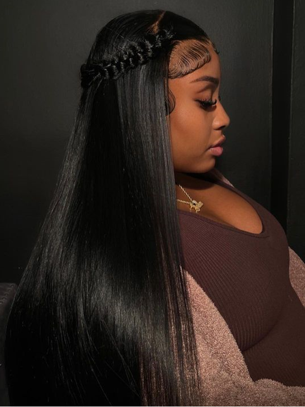 #1 Jet Black Body Wave Human Hair Wig Sterly 100% Human Hair Wigs - sterlyhair