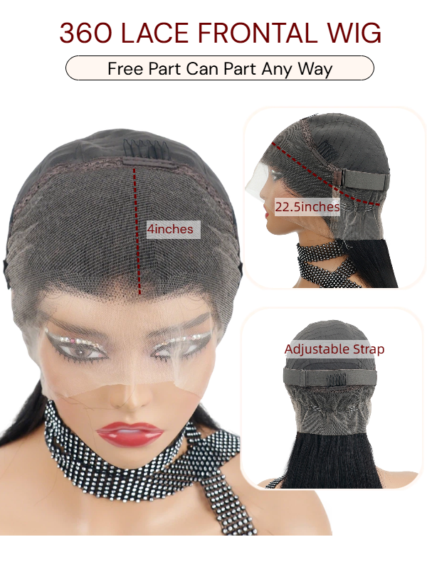 #1 Jet Black Hair Wig Loose Deep Wave Lace Front Wigs Human Hair - sterlyhair