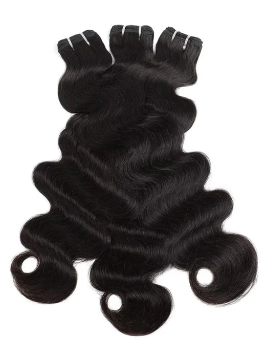 #1 Jet Black High Quality Double Drawn Raw Virgin Cuticle Aligned Body Wave Human Hair Bundles - sterlyhair