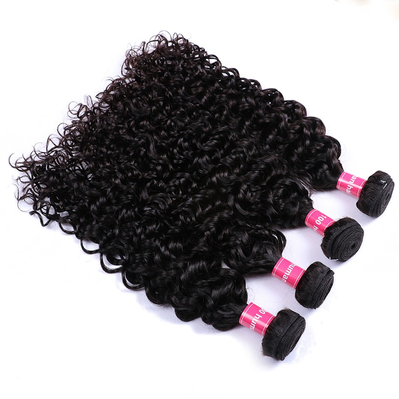 Sterly Water Wave Bundles With 5x5 Lace Closure Human Hair 3/4 PCS Bundles With Closure