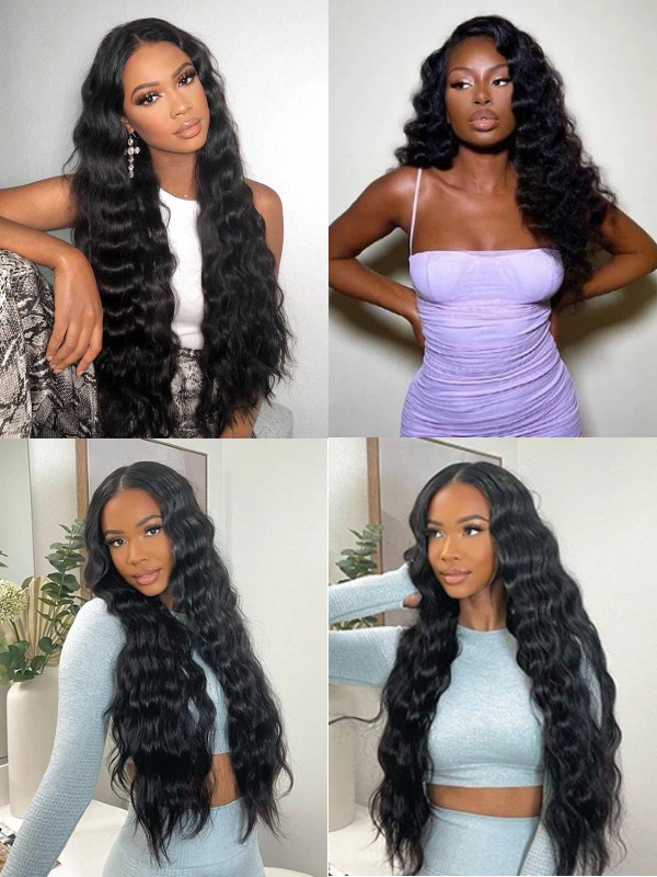 12A Bundles With Closure | Loose Deep Wave Virgin Hair 3 Bundles with 4×4 Lace Closure Hand-tied