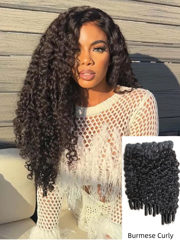 Sterly Hair Burmese Curly Virgin Human Hair Bundles Curly Hair Extension - sterlyhair