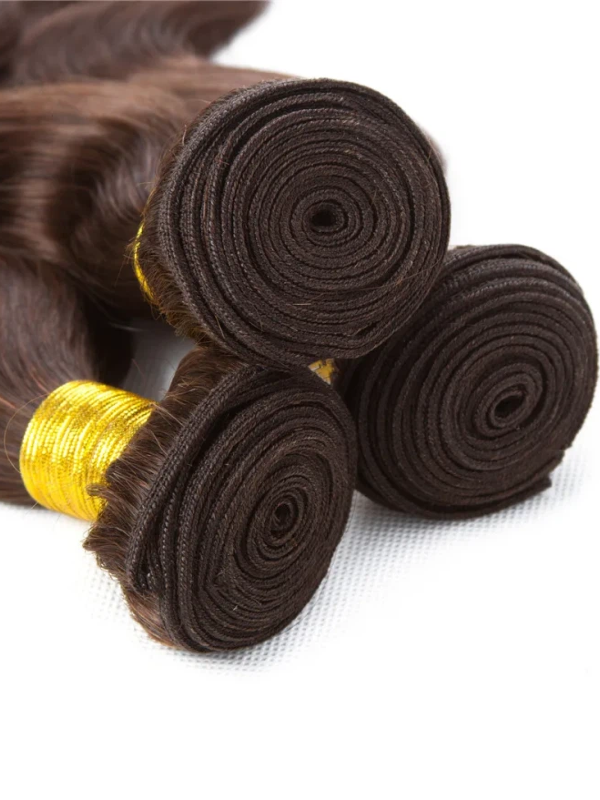 Sterly #4 Chocolate Brown Body Wave Human Hair Bundles - sterlyhair