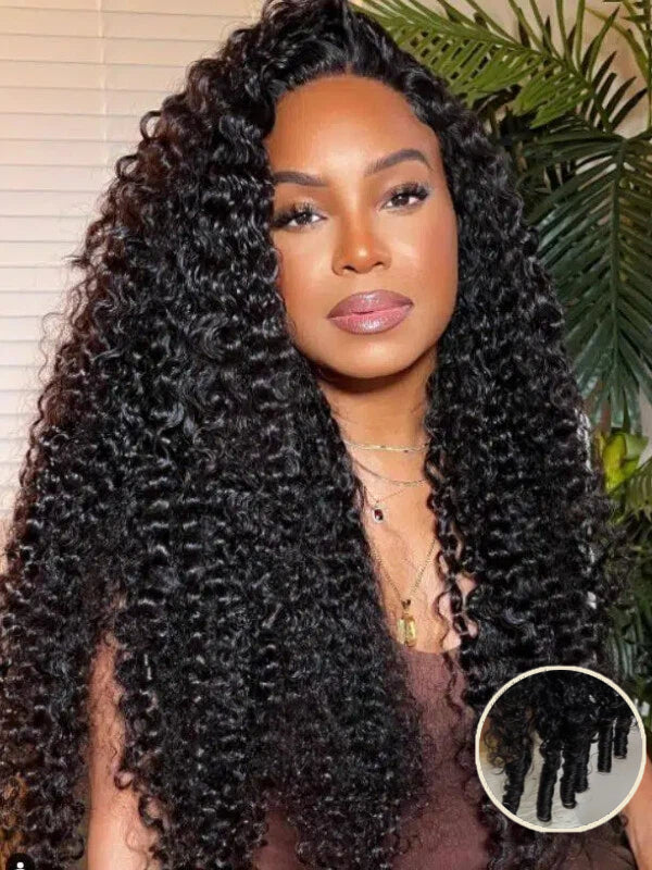 250% Density Super Double Drawn 13×6 Lace Burmese Curly Wig Premium Natural Color / Chocolate Brown - sterlyhair
