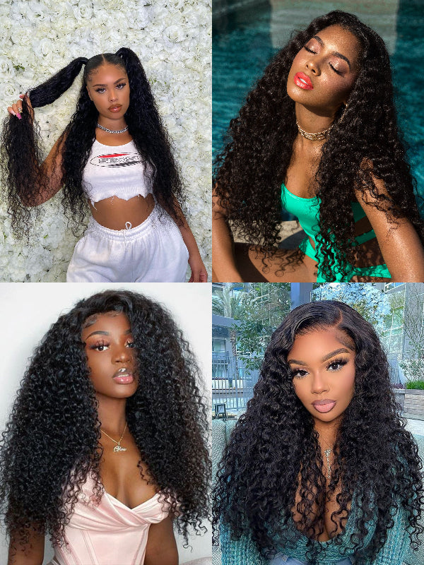 12A Bundles With Frontal | Water Wave 3 Bundles Virgin Human Hair With 13×4 Ear to Ear Lace Frontal - sterlyhair