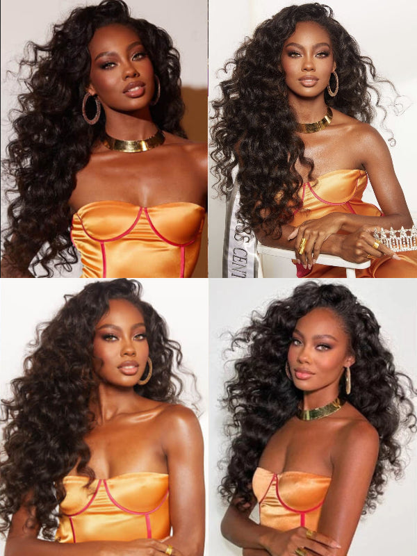 12A Bundles With Frontal | Loose Deep Wave Virgin Hair 3 Bundles with 13×4 Lace Frontal Hand-tied - sterlyhair