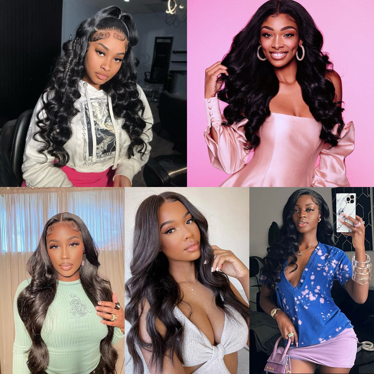 Lot de 3 mèches Body Wave Sterly Hair abordables avec dentelle frontale 13×4 