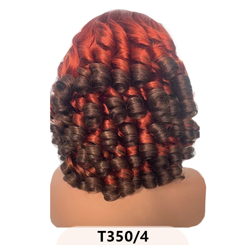 Super Double Drawn Vietnamese Raw Hair Bouncy Curls Hair Funmi Wig 13×6 Lace Frontal Wigs - sterlyhair