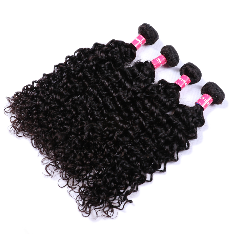 Sterly Water Wave Bundles With 5x5 Lace Closure Human Hair 3/4 PCS Bundles With Closure