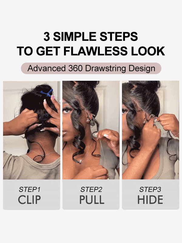 Sterly Glueless 13x6 Water Wave Wig HD Lace Frontal Wigs 100% Human Hair Wigs - sterlyhair