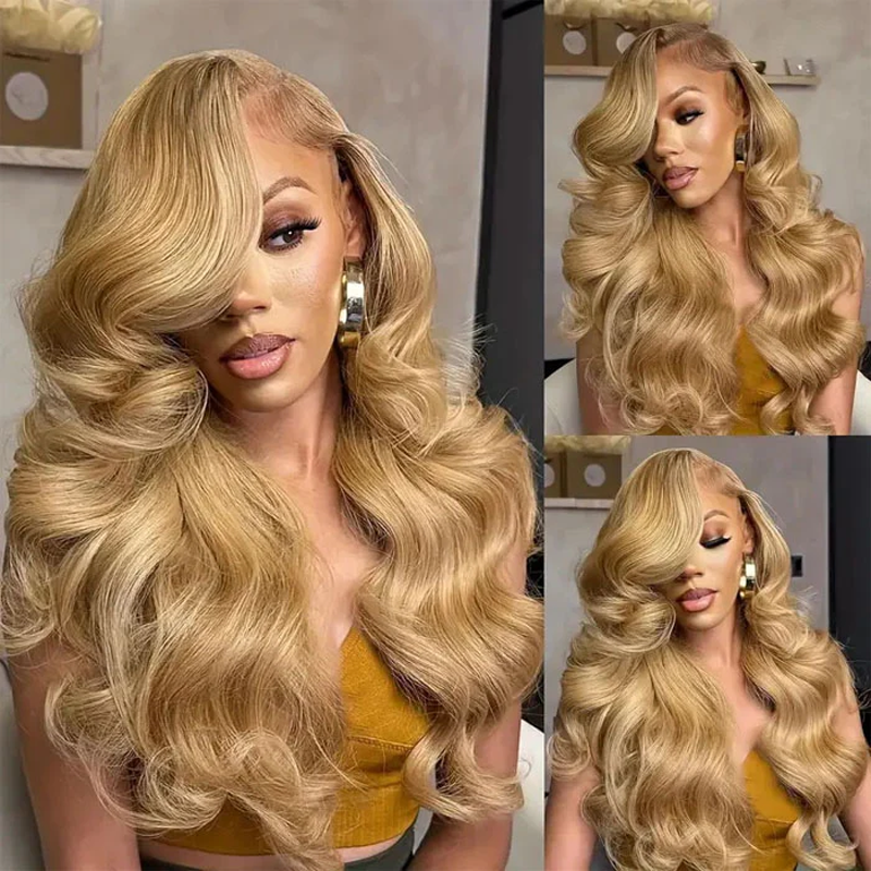 2024 Clearance Sale | #27 Honey Blonde 13×6 Body Wave Lace Frontal Wigs