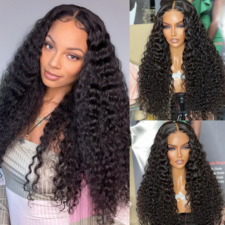 250% Luxury High Density 13×6 Deep Wave Full Frontal Lace Wig Sterly Human Hair Wigs - sterlyhair