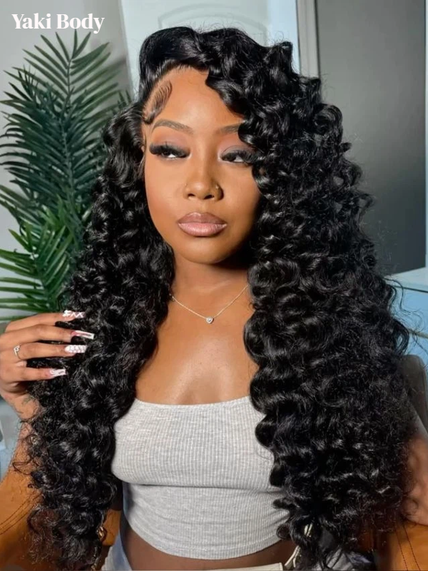 3-In-1 Half Wig Yaki Wand Curly Glueless Flexi-Fit Drawstring Wig Beginner Friendly - sterlyhair