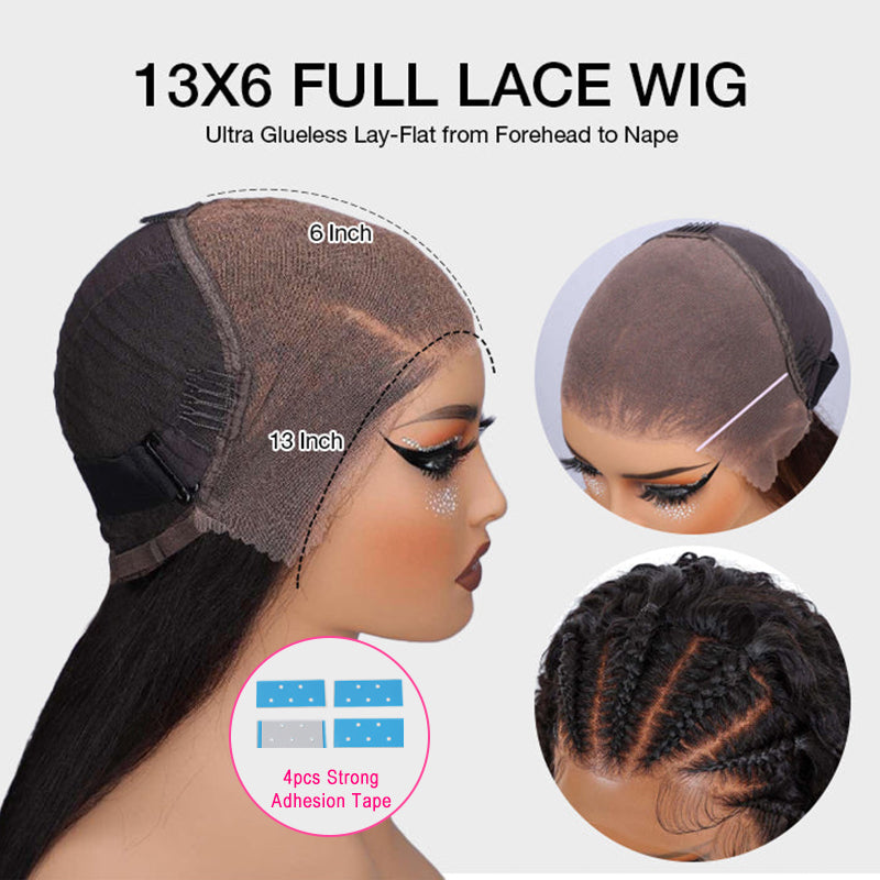 Reddish Brown Wig Sterly HD Transparent Lace Auburn Body Wave Human Hair Wigs