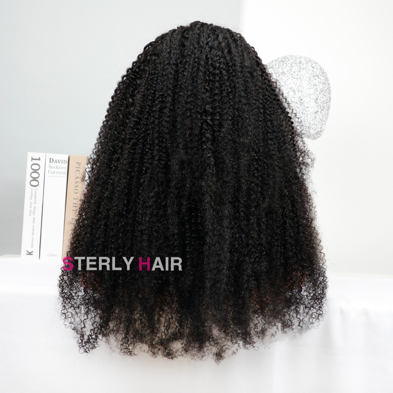 Sterly 4b/4c Curly Wig Perfect Afro Curls Glueless 13×6 PreMax Wig Flexi-Fit Drawstring Wigs Pre Bleached - sterlyhair