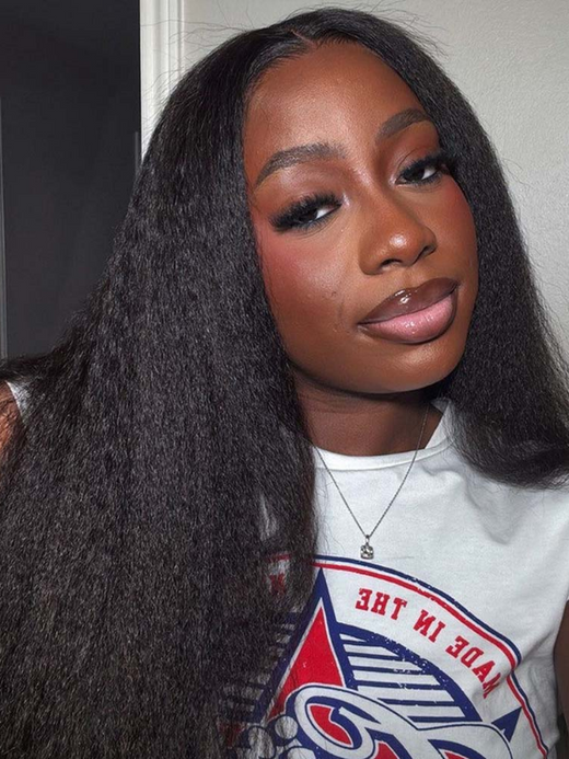 360 HD Lace Frontal Wigs Yaki Straight Human Hair Wigs For Women Sterly Hair - sterlyhair