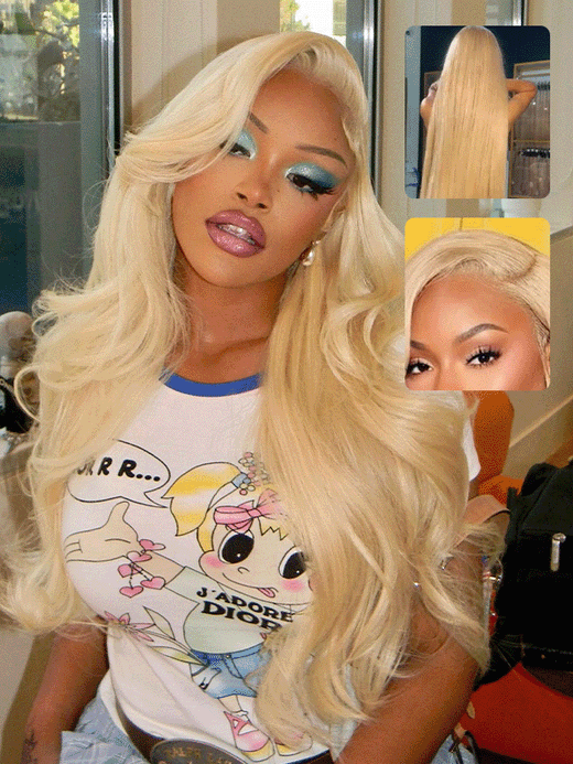 Raw Hair Wig | 360 Lace Frontal Wigs #613 Blonde Straight Human Hair Wigs For Women Sterly Hair Blonde Magic - sterlyhair