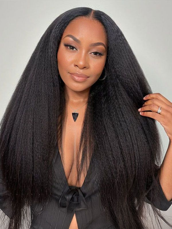360 Lace Frontal Wigs Kinky-Straight Human Hair Wigs For Women Sterly Hair - sterlyhair
