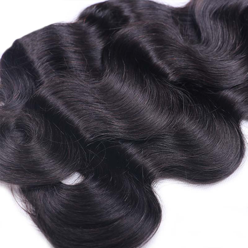 Sterly Body Wave Human Hair Bundles With  5x5 Lace Closure Remy Human Hair Bundles With Closure Frontal