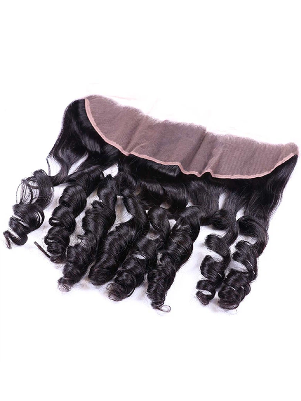 Lot de 3 mèches de cheveux vierges ondulés Sterly Hair avec dentelle frontale transparente 13×4 