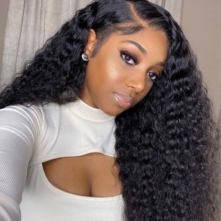250% Luxury High Density 13×6 Deep Wave Full Frontal Lace Wig Sterly Human Hair Wigs - sterlyhair