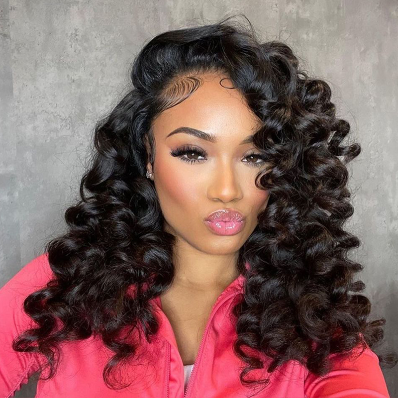 9×6 Lace Pre Everything Loose Wave Wig Glueless Invisible Lace Wig Breathable Air Cap