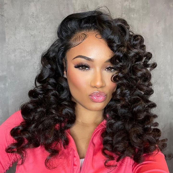 9×6 Lace Pre Everything Loose Wave Wig Glueless Invisible Lace Wig Breathable Air Cap - sterlyhair