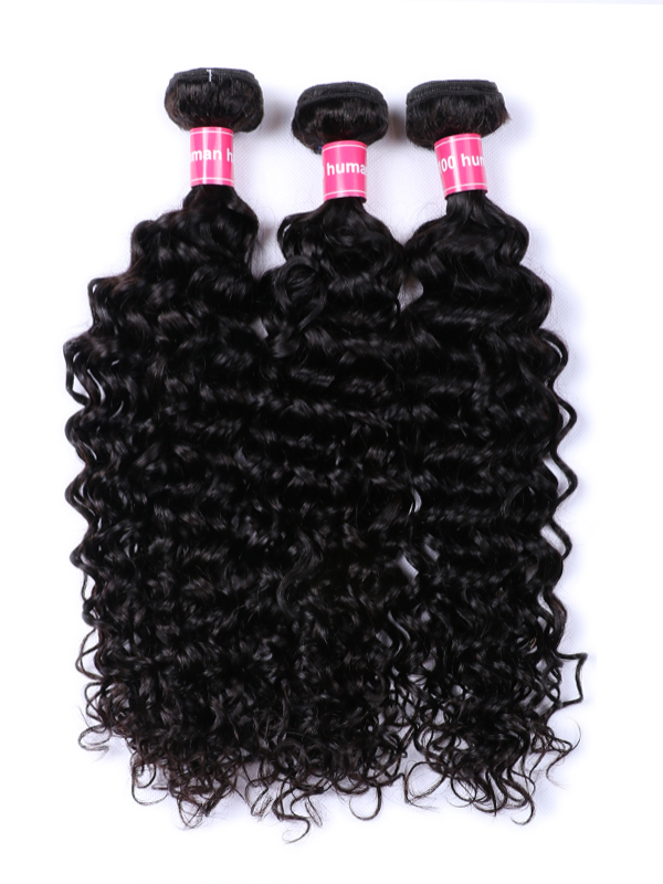 12A Bundles With Closure | Water Wave 3 Bundles Virgin Human Hair With 4×4 Lace Closure - sterlyhair