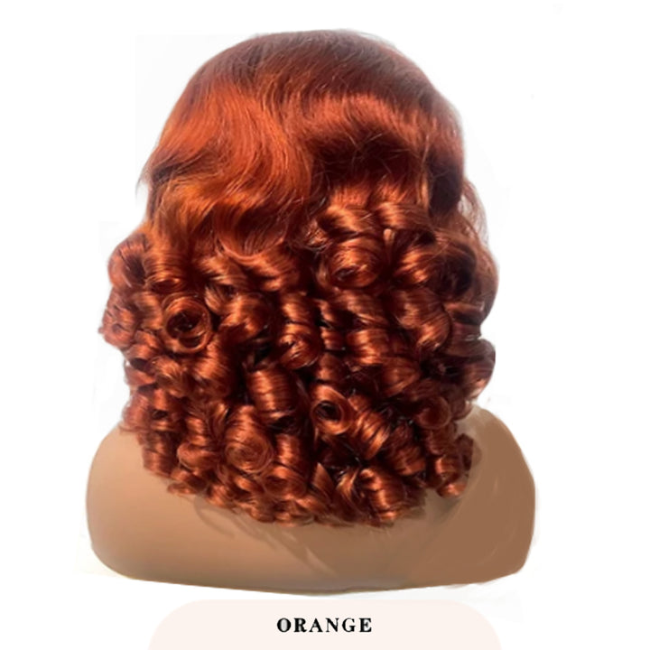 Super Double Drawn Vietnamese Raw Hair Bouncy Curls Hair Funmi Wig 13×6 Lace Frontal Wigs - sterlyhair