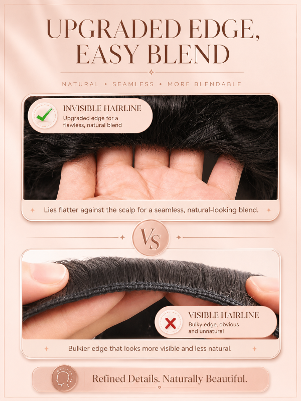 Burmese Curly 3-In-1 Half Wig Glueless Install with Drawstring Beginner Friendly