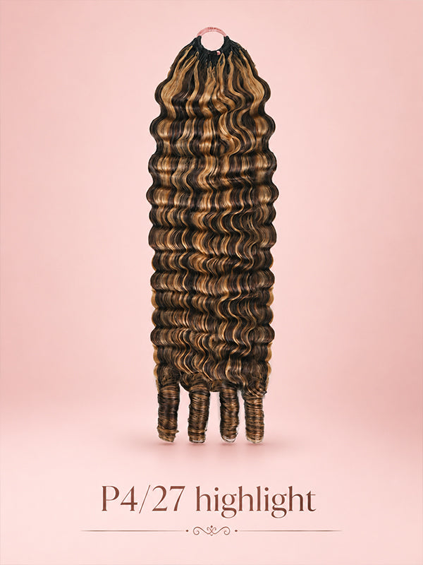 Sterly Hair Burmese Curly Feather Crochet Human Hair Extension Human Hair