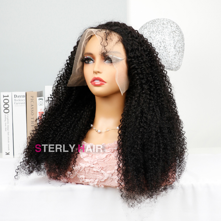 4a/4b Perfect Curls Wig Natural Coiled Hair 13x6 Wear Go Glueless Wigs Pre Bleached - sterlyhair