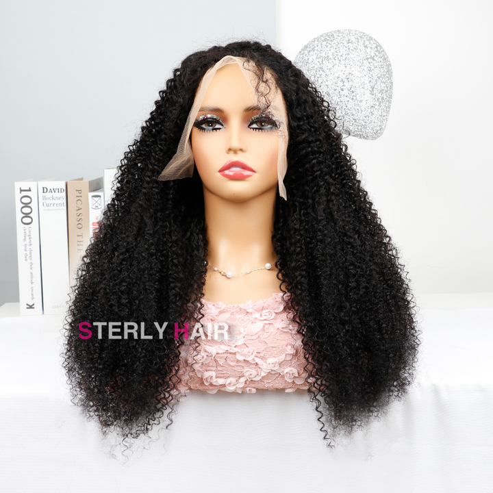 4a/4b Perfect Curls Wig Natural Coiled Hair 13x6 Wear Go Glueless Wigs Pre Bleached - sterlyhair