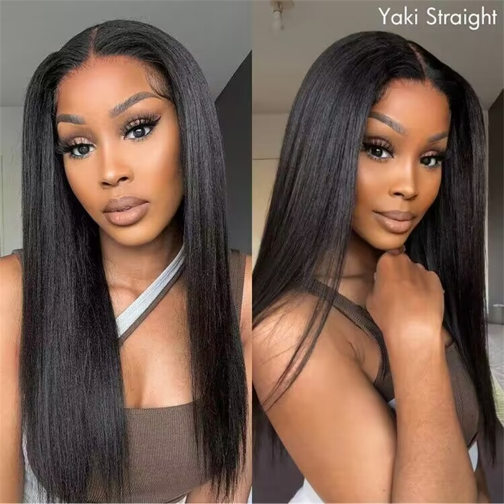 9x6 Lace Parting Max Glueless Wig Natural Kinky Straight / Yaki Straight Ready to Go Wig - sterlyhair