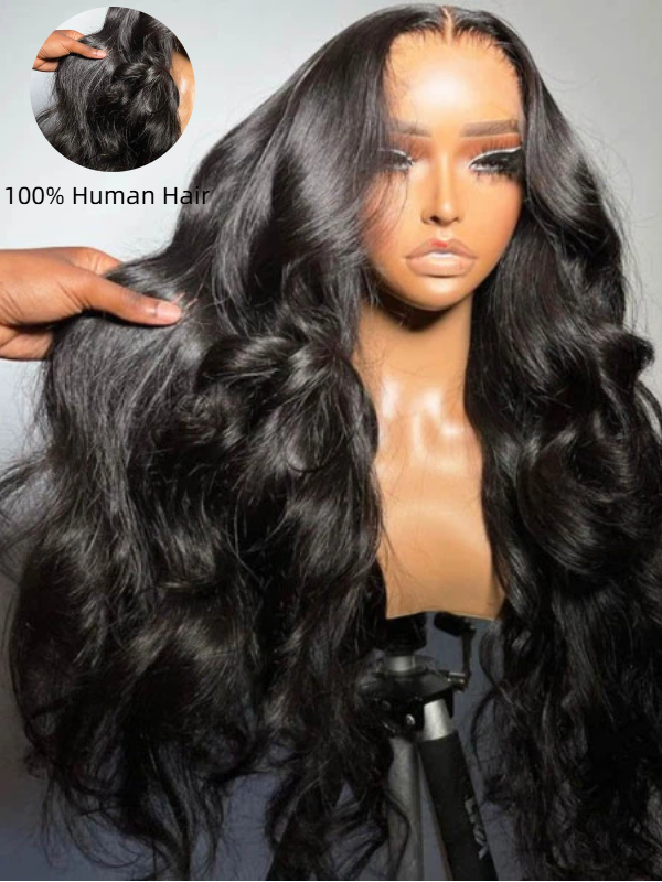 Sterly Glueless 7x6 HD Lace Wig Affordable Body Wave Lace Front Wigs Human Hair